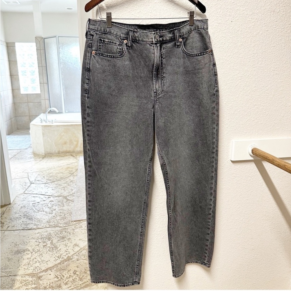 GAP 90s Loose High Rise Jeans Black 32/14R NWOT